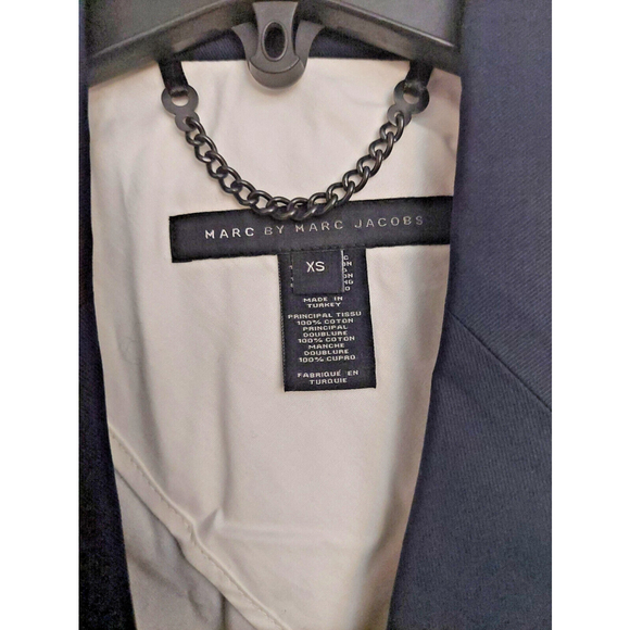 Marc by Marc Jacobs Mens Ink Blue Cotton Blazer Suit Jacket XS NWT $398 - Picture 13 of 16